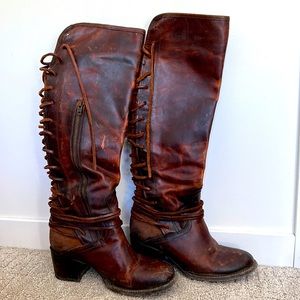 Freebird COAL Genuine Leather adjustable boot